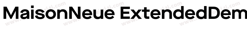 MaisonNeue ExtendedDemiBold字体转换